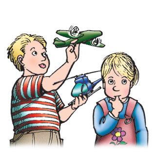 Paul and Rosemary are two young, blonde white children.