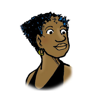 Shawna-Marie is a young black woman with short hair.