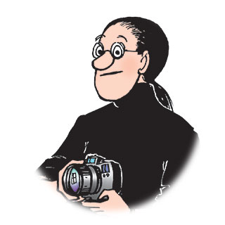 Weed is a young Jewish man with long black hair in a ponytail.