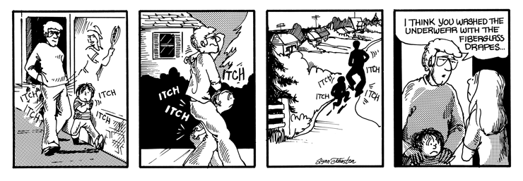 Elly washed the fibreglass curtains with the clothes.